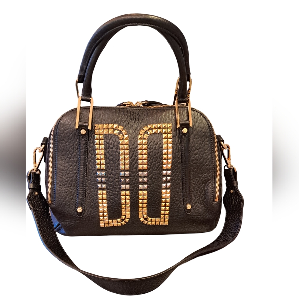 Daks London Studded Leather Shoulder Bag